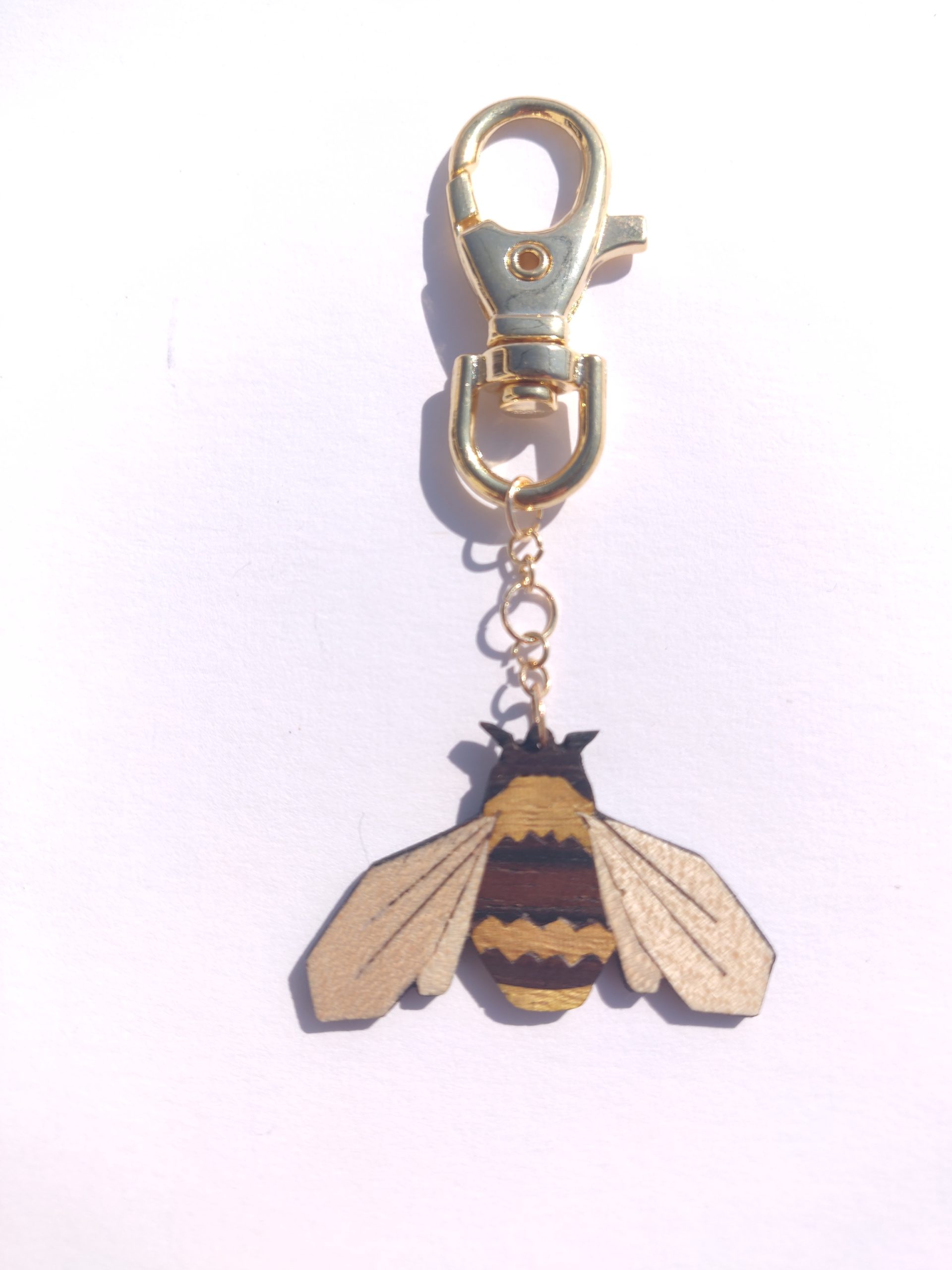 Porte clés original - Ruche d'abeilles active - Felt so good